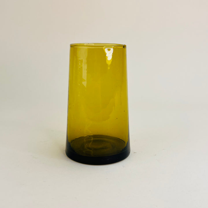 Amber Recycled Moroccan Glasses - Highball