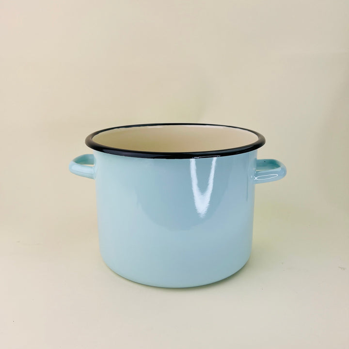 Enamel Cooking Pot with Lid - Large