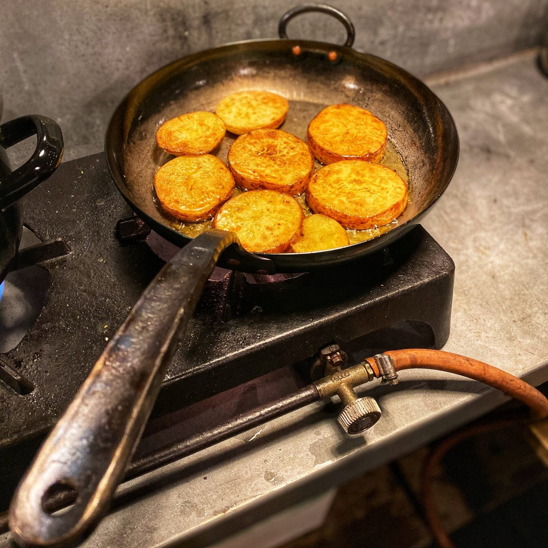 Alex Pole - 8" Hand Spun Carbon Steel Frying Pan - Community Cutlery