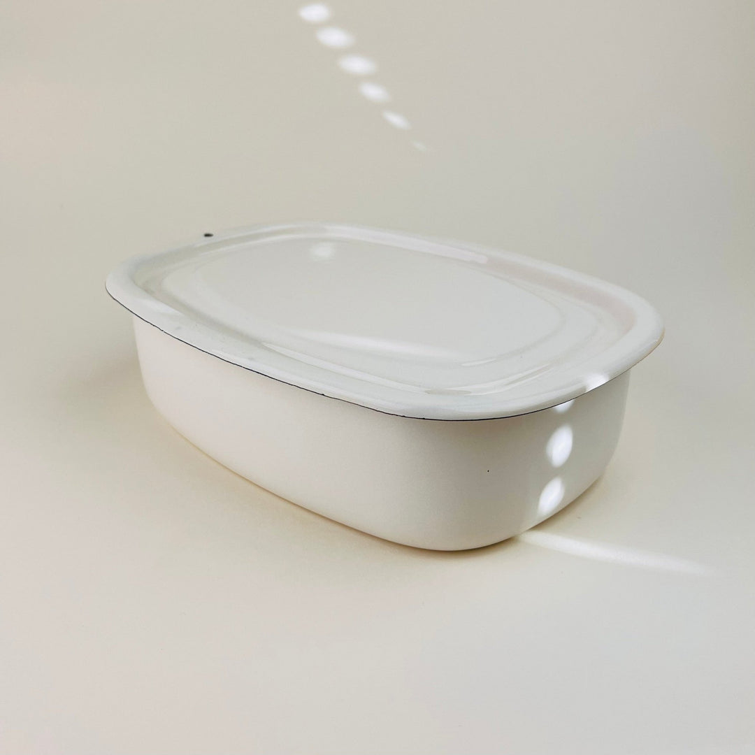Enamelware Baking Dish/ Storage Box - Large - Community Cutlery