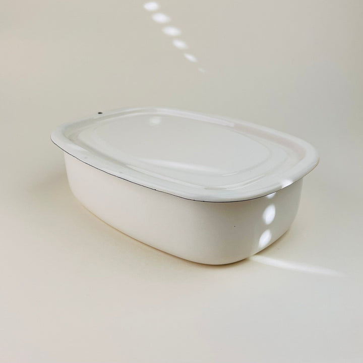 Enamelware Baking Dish/ Storage Box - Large - Community Cutlery