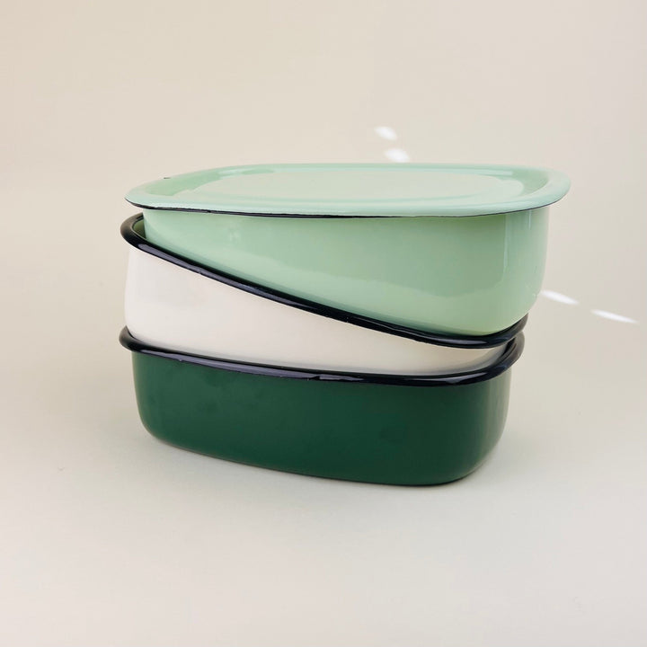 Enamelware Baking Dish/ Storage Box - Medium - Community Cutlery