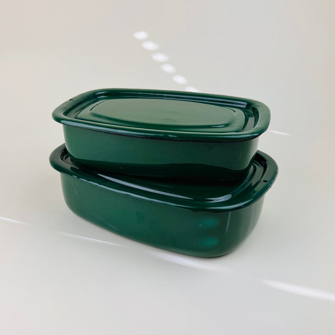 Enamelware Baking Dish/ Storage Box - Medium - Community Cutlery