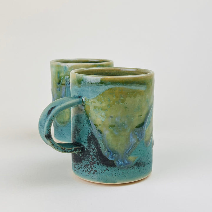 Eren Armitage - Green Turquoise Mug mug Eren Armitage 