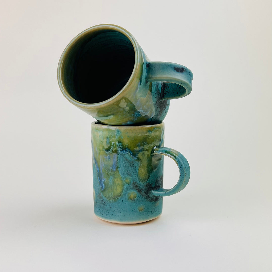 Eren Armitage - Green Turquoise Mug mug Eren Armitage 