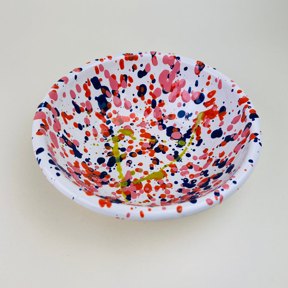 Bornn Enamelware - Large Island breeze Bowl 20cm - Cream Bornn 