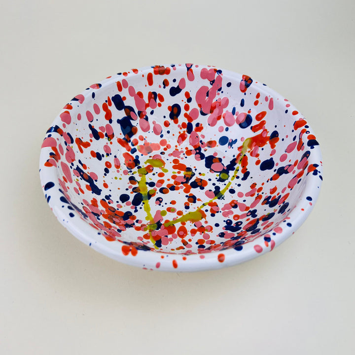 Bornn Enamelware - Large Island breeze Bowl 20cm - Cream Bornn 