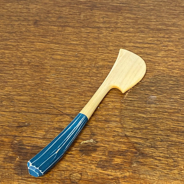 Soulwood Creations - Hand Carved Spreader Soulwood Creations 2- Rowan Blue Milk Paint 