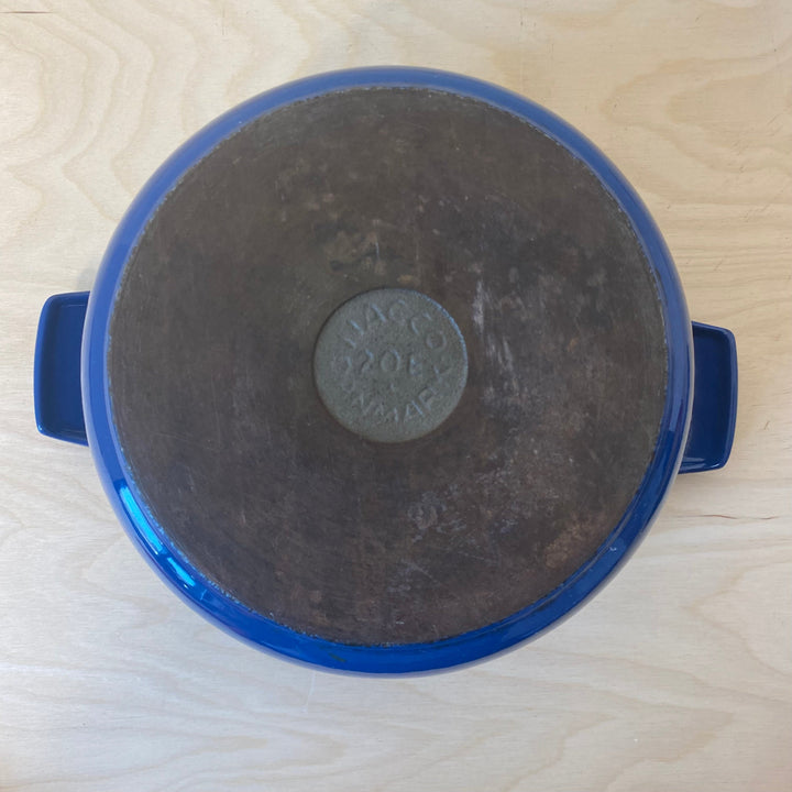 Vintage NACCO Danish Enamelled Cast Iron Casserole Pan 21cm Community Cutlery 
