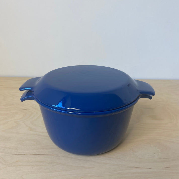 Vintage NACCO Danish Enamelled Cast Iron Casserole Pan 21cm Community Cutlery 