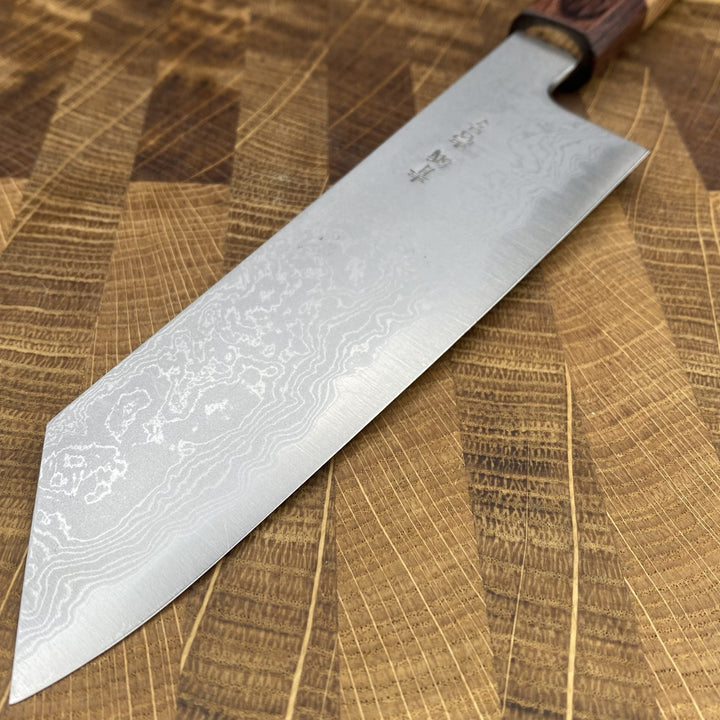 Sakai Kikumori - Aoichi Damascus Kiritsuke Santoku Community Cutlery 