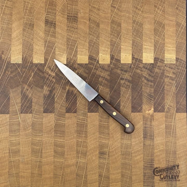 J Adams - Sheffield Rosewood 4" Paring Community Cutlery Carbon Steel
