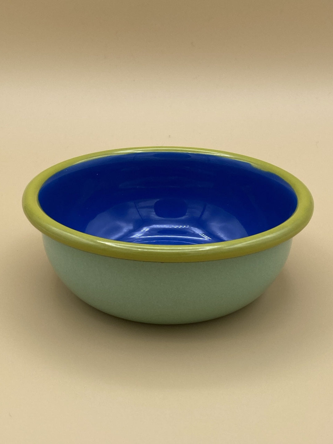 Bornn Enamelware - Small Colorama Bowl Community Cutlery Mint and Electric Blue 