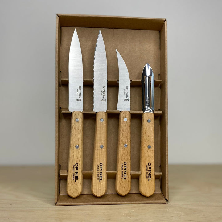 Opinel - Essentials, Coloured 4 Piece Set - Community Cutlery