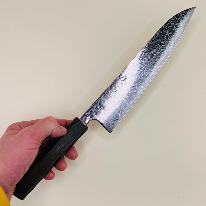 Sakai Kikumori - Damascus Nami Gyuto 210mm - Community Cutlery