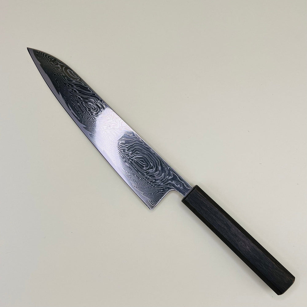Sakai Kikumori - Damascus Nami Gyuto 210mm - Community Cutlery