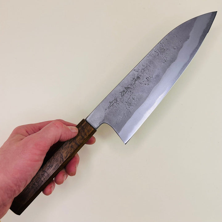 Sakai Kikumori - Nashiji Gyuto 210mm - Lacquered Oak - Community Cutlery