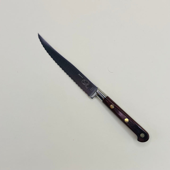 Samuel Staniforth - 5" Rosewood Serrated Utility Knife - Community Cutlery